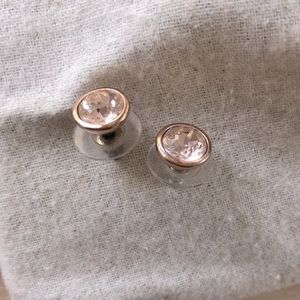 Givenchy rose gold stud earrings